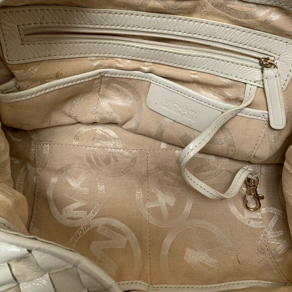 Vintage Michael Kors Woven Leather Hobo Bag - Picture 4 of 8